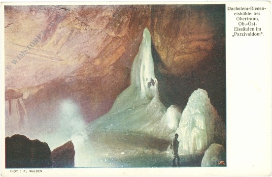 dachstein rieseneishöhle, eissäulen im parzivaldom