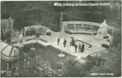 wien 1, enthüllung des kaiserin elisabeth denkmal