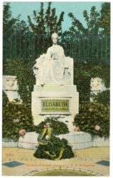 wien 1, kaiser elisabeth denkmal im k.k. volksgarten