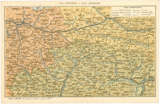 pustertal, kartenansicht