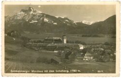 mondsee, mit dem schafberg