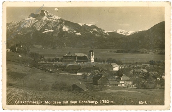 mondsee, mit dem schafberg