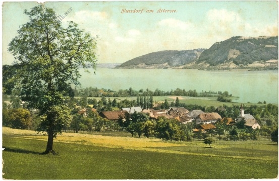 nussdorf am attersee, ortsansicht