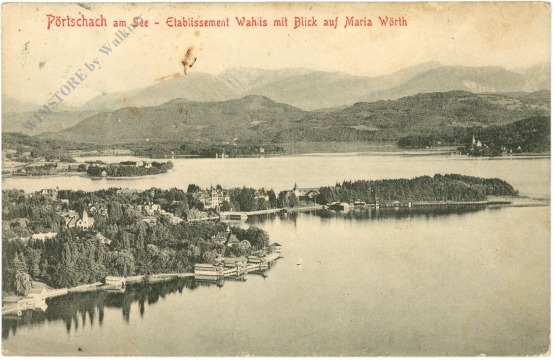pörtschach am wörthersee, etablissement wahlis mit blick auf maria wörth pörtschach am wörthersee, etablissement wahlis mit blick auf maria wörth