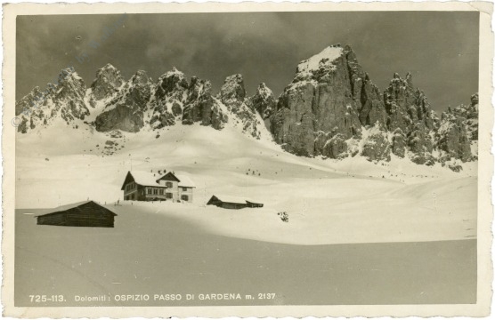 dolomiti: ospizio passo di gardena