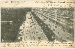 paris, perspective de la rue de rivoli