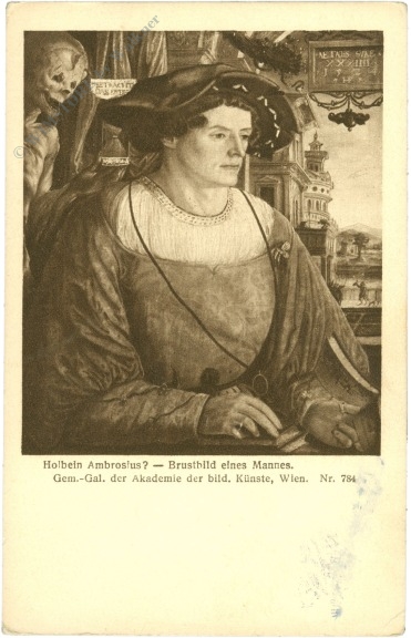 holbein, ambrosius: brustbild eines mannes