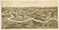 linz an der donau, und umgebung aus der vogelschau