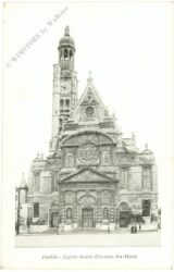 paris, eglise saint etienne du mont