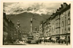 innsbruck, m. theresiastraße mit nordkette