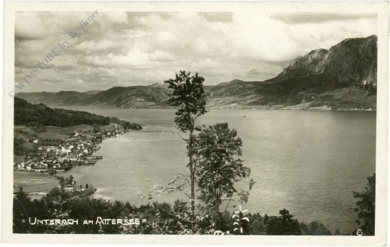 unterach am attersee, ortsansicht