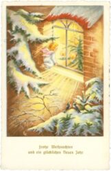 weihnachten, engerl sitzt am fenster