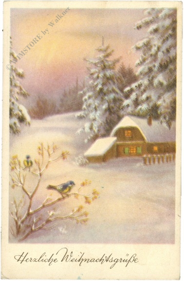 weihnachten, vogerl am ast