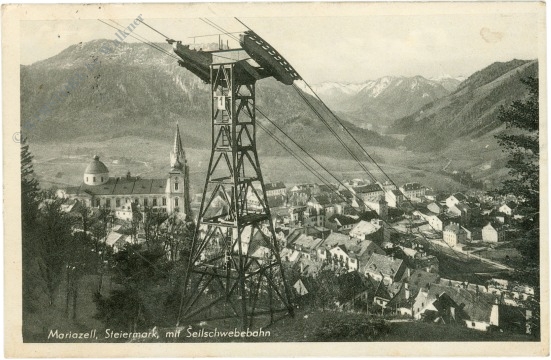mariazell, mit seilschwebebahn mariazell, mit seilschwebebahn