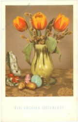ostern, blumen, hase und eier