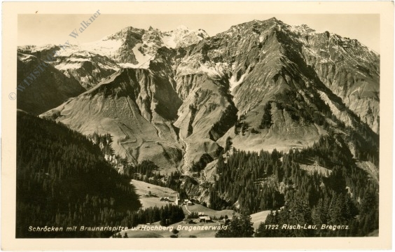 schröcken, mit braunarlspitze und hochberg, bregenzerwald