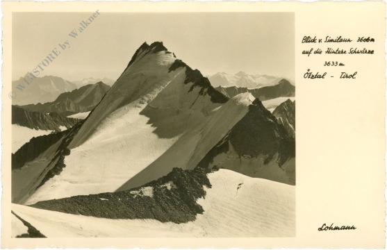 similaun, blick vom similaun auf die hintere schwärze