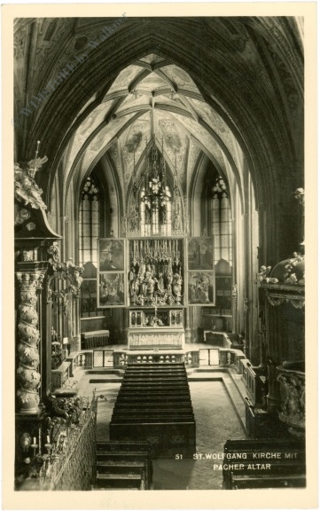 st. wolfgang, kirche mit pacher altar