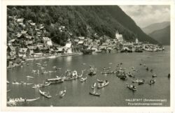 hallstatt, fronleichnamsprozession