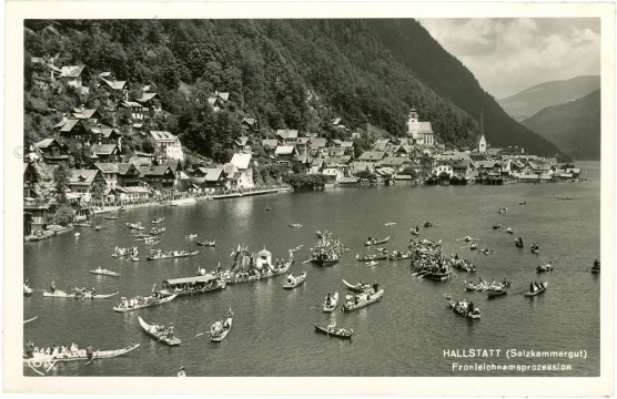 hallstatt, fronleichnamsprozession hallstatt, fronleichnamsprozession