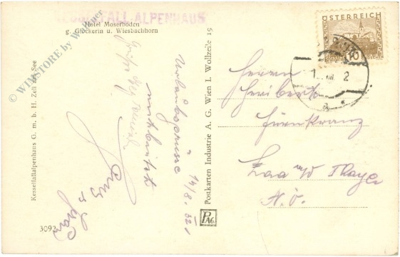 kaprun, hotel moserboden g. glocknerin u. wiesbachhorn