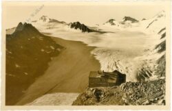 obergurgl, ramolhaus mit dem großen gurgler gletscher, hochwilde, mitterkamm und falschungspitze