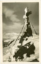 großglockner, gipfelkreuz, blick auf den venediger