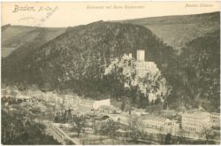 baden, helenental mit ruine rauhenstein