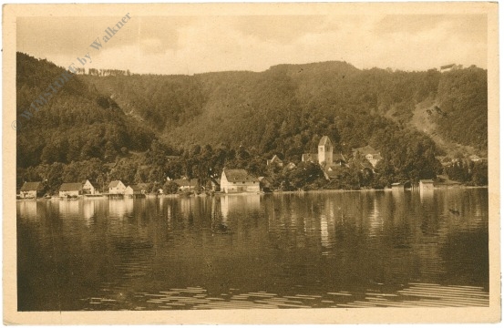 bodman am bodensee, partie bei der kirche mit frauenberg