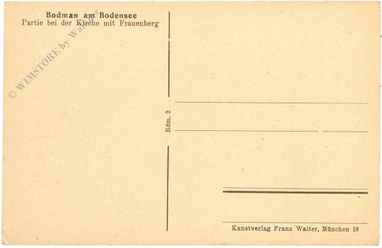 bodman am bodensee, partie bei der kirche mit frauenberg