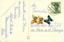 ostern, landschaft mit bach und kirche