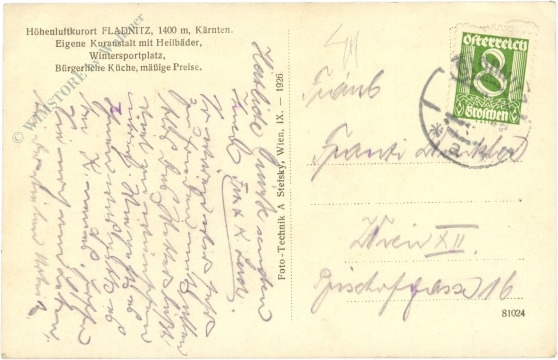 fladnitz, kurhaus gegen norden
