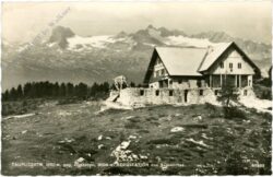 tauplitzalm, gegen dachstein, bergstation des sesselliftes