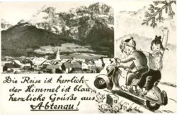 abtenau, ansicht mit vers