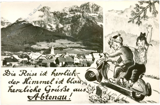 abtenau, ansicht mit vers