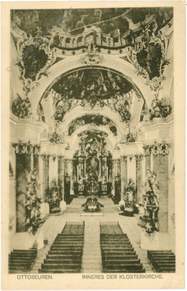 ottobeuren, inneres der klosterkirche