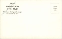 willys 4 wheel drive 1 ton truck