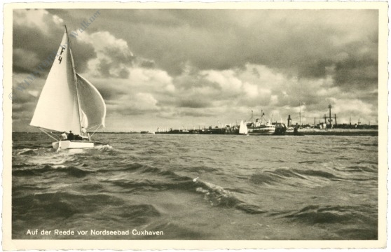 nordseebad cuxhaven, auf der reede vor cuxhaven