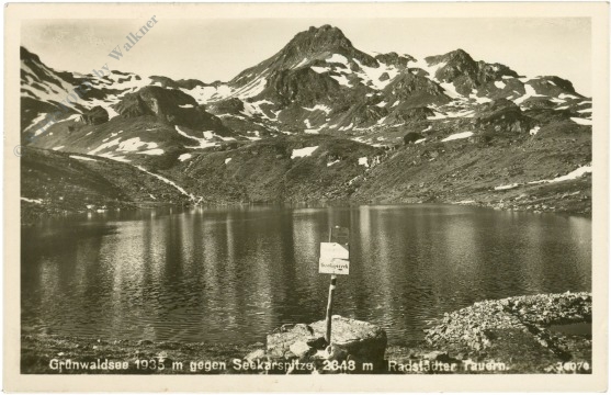 radtstädter tauern, grünwaldsee gegen seekarspitz