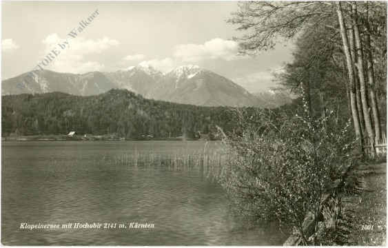 klopeinersee, mit hochobir