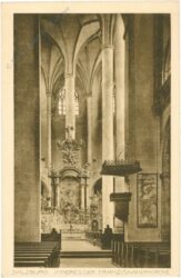 salzburg, inneres der franziskanerkirche