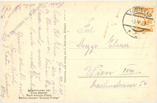 bregenz, altstadt mit säntisgruppe