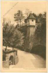 salzburg, partie b.d. monikapforte, mönchsberg