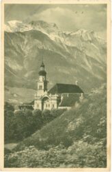 innsbruck, ortsansicht mit kirche