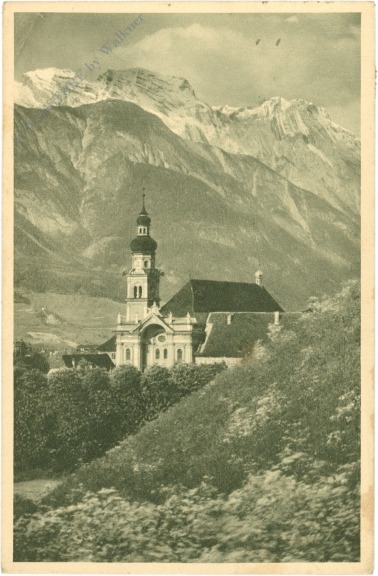 innsbruck, ortsansicht mit kirche