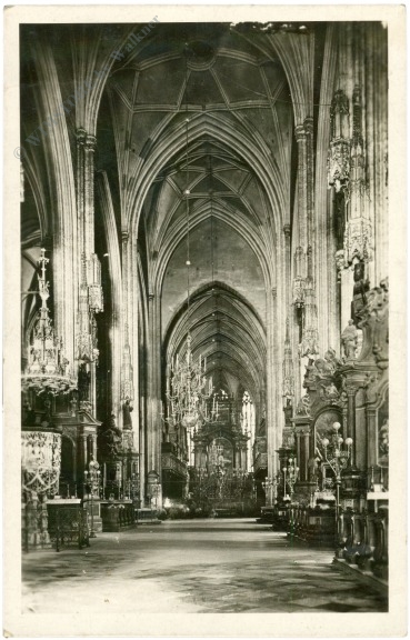 wien 1, stephanskirche, interieur mittelschiff wien 1, stephanskirche, interieur mittelschiff