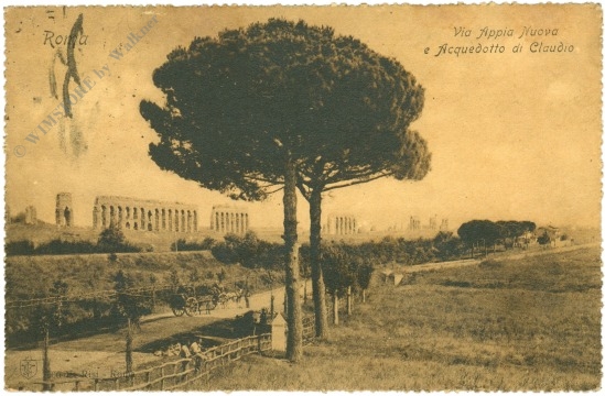rom, via appia nuova und aquädukt