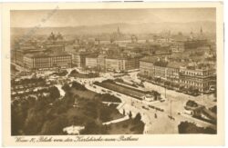 wien 4, blick von der karlskirche zum rathaus