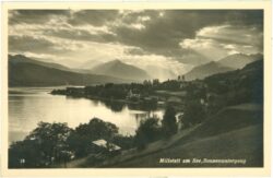 millstatt am see, sonnenuntergang