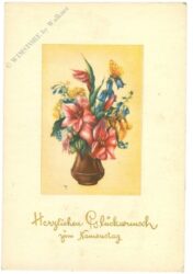 namenstag, blumenvase